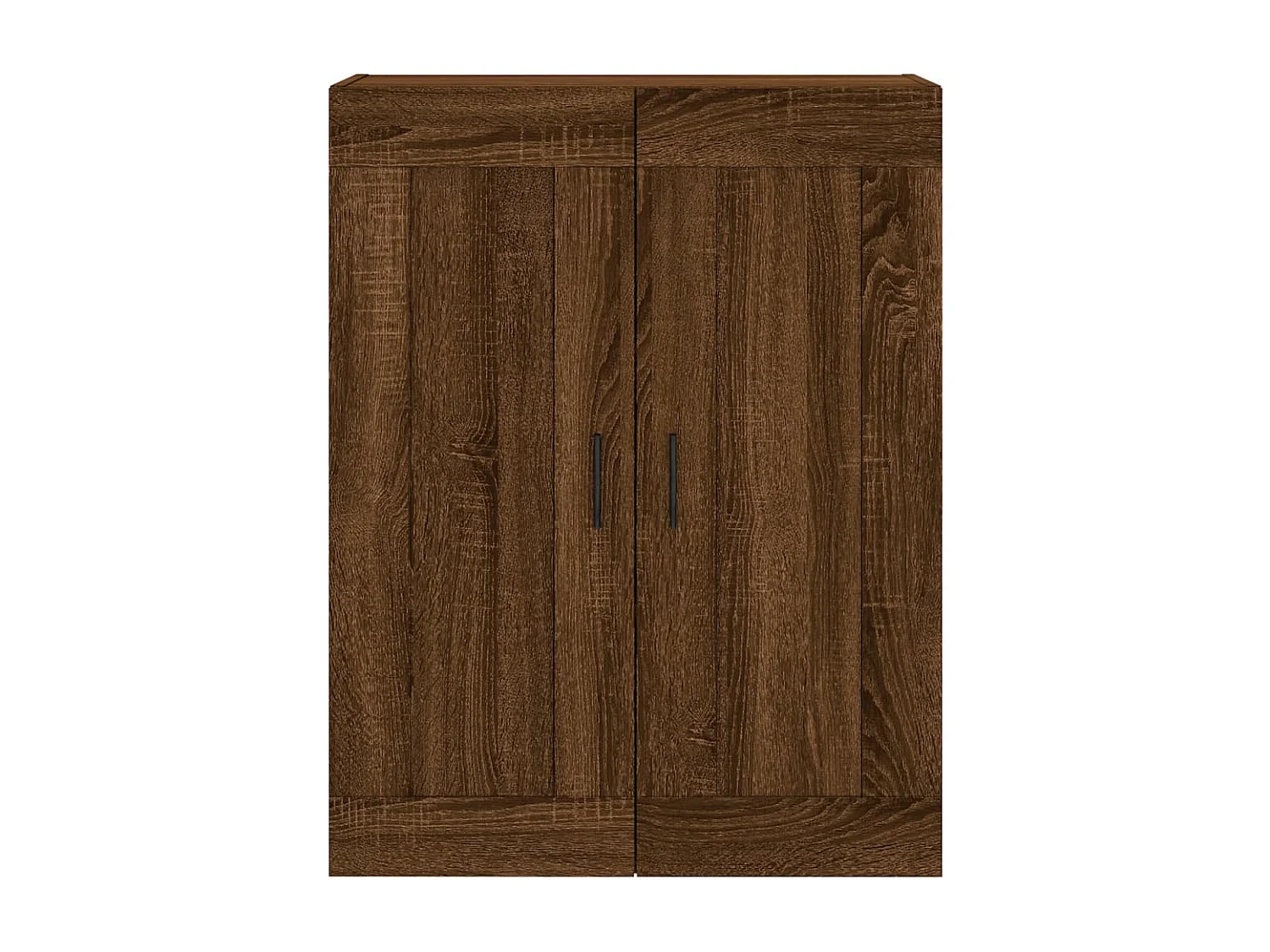 Armarios de pared 2 uds madera de ingeniería marrón roble