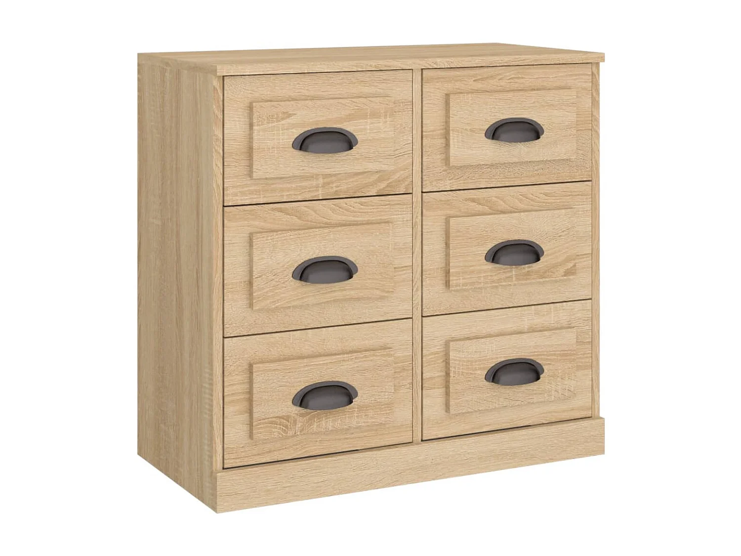 Buffets 2 pcs chêne sonoma bois d'ingénierie