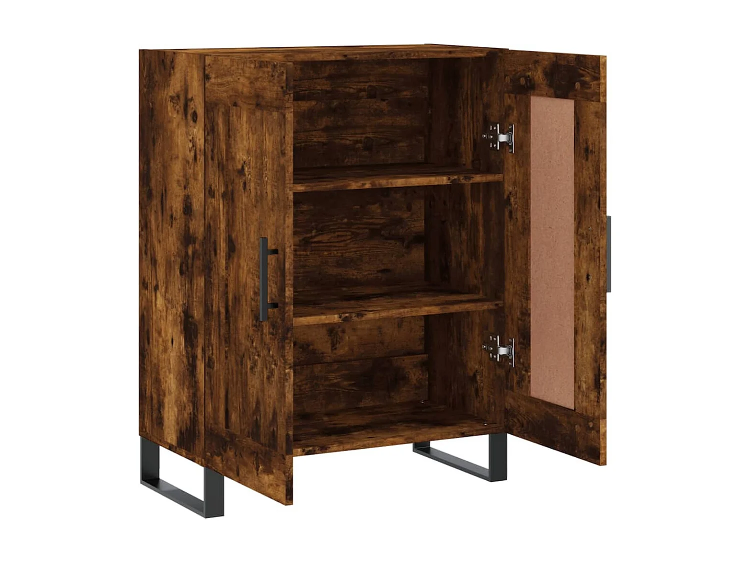 Aparador de madera de ingeniería roble ahumado 69,5x34x90 cm