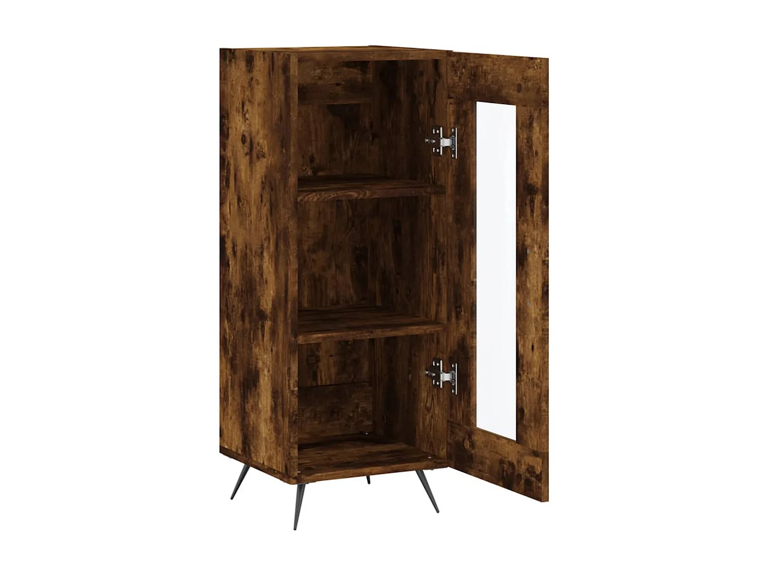 Buffet Chêne fumé 34,5x34x90 cm Bois d'ingénierie