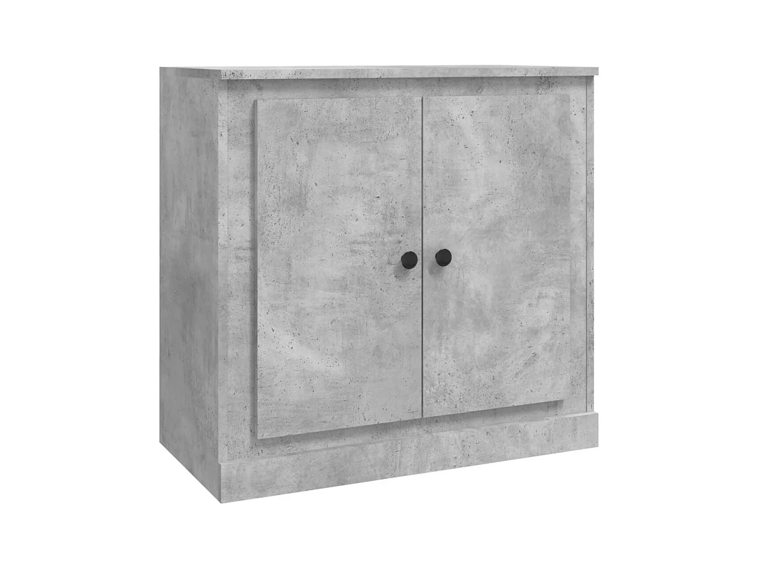 Buffets 3 pcs gris béton bois d'ingénierie
