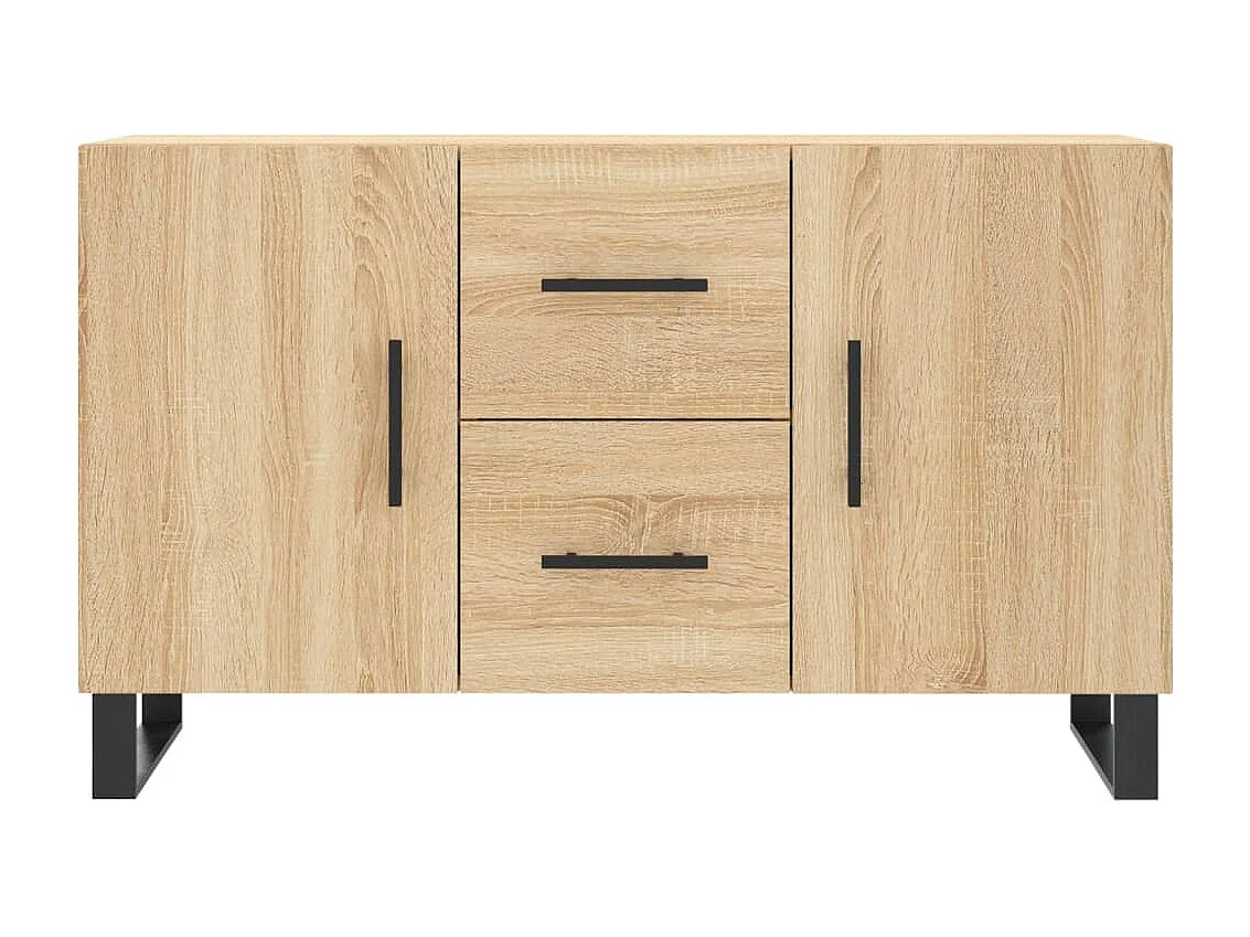 Credenza Rovere Sonoma 100x36x60 cm in Legno Multistrato