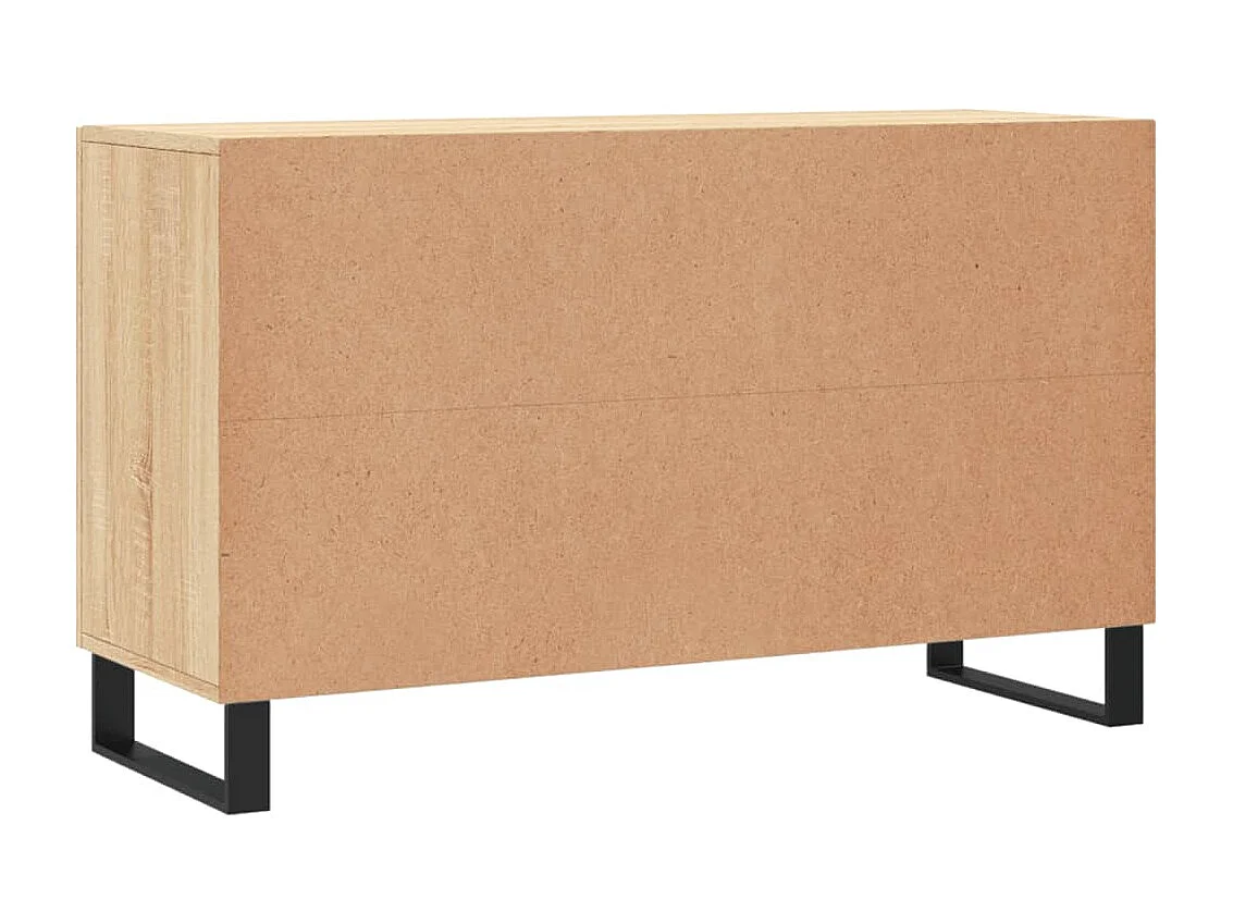Credenza Rovere Sonoma 100x36x60 cm in Legno Multistrato