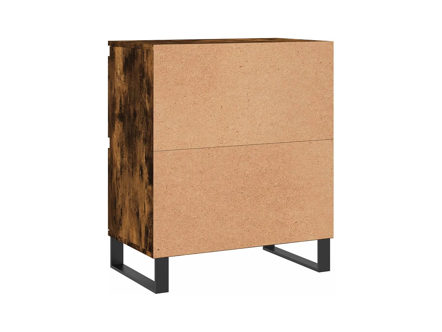 Credenze 2 pz Rovere Fumo in Legno Multistrato