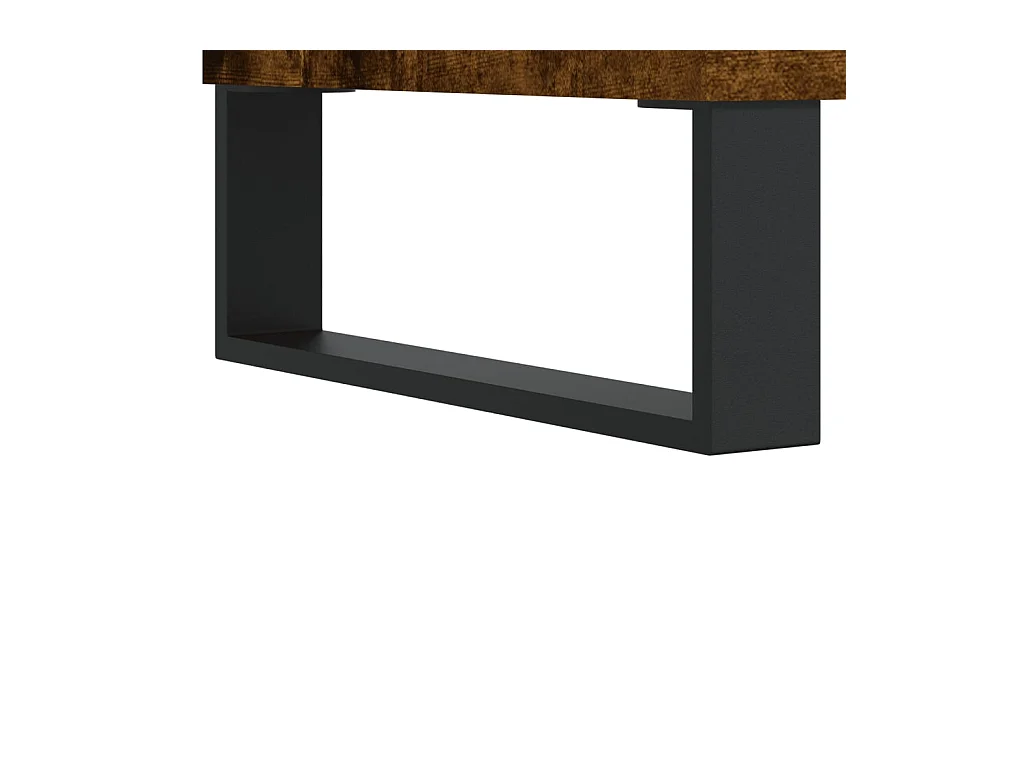 Credenze 2 pz Rovere Fumo in Legno Multistrato
