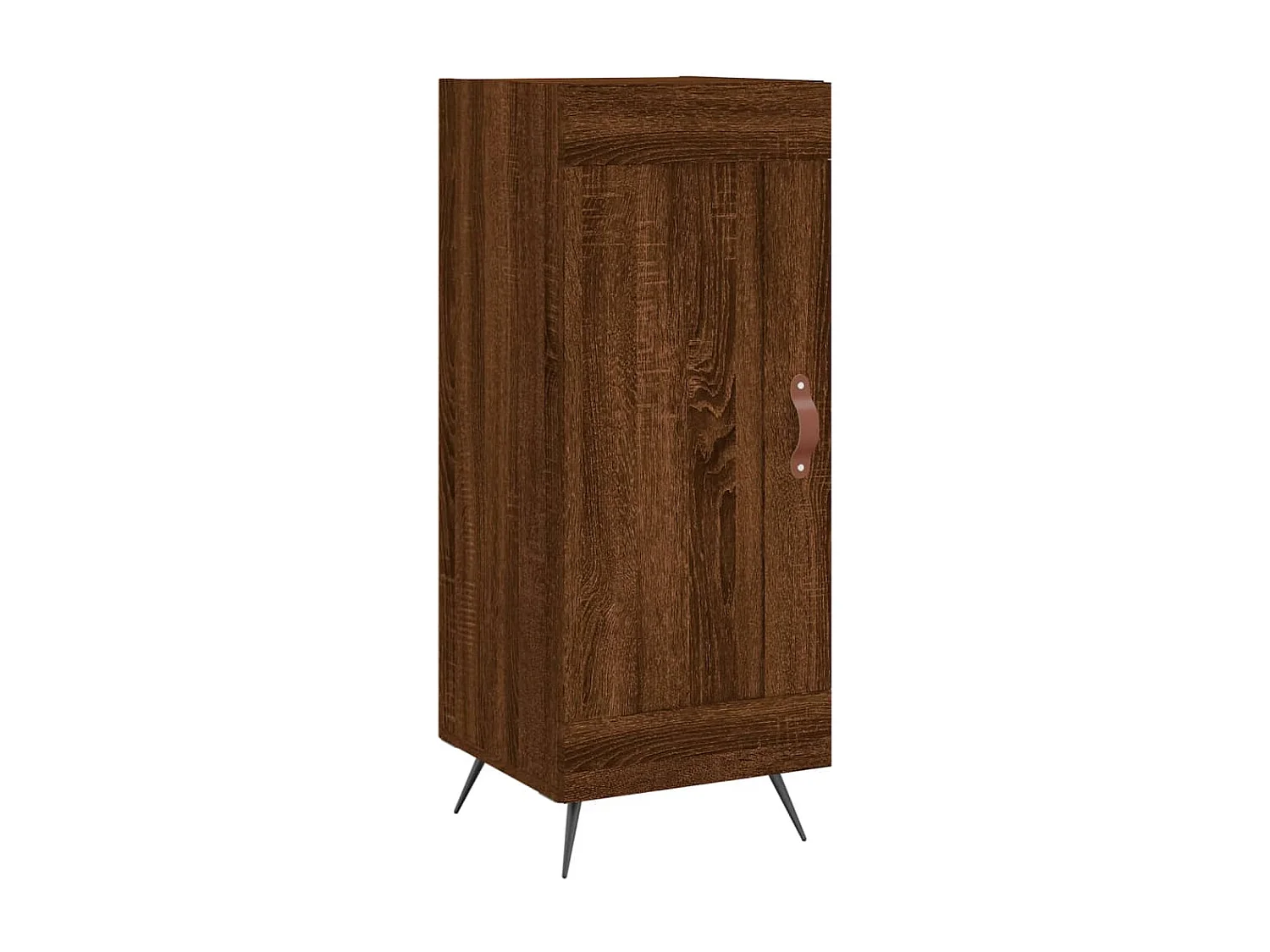 Credenza Rovere Marrone 34,5x34x90 cm in Legno Multistrato