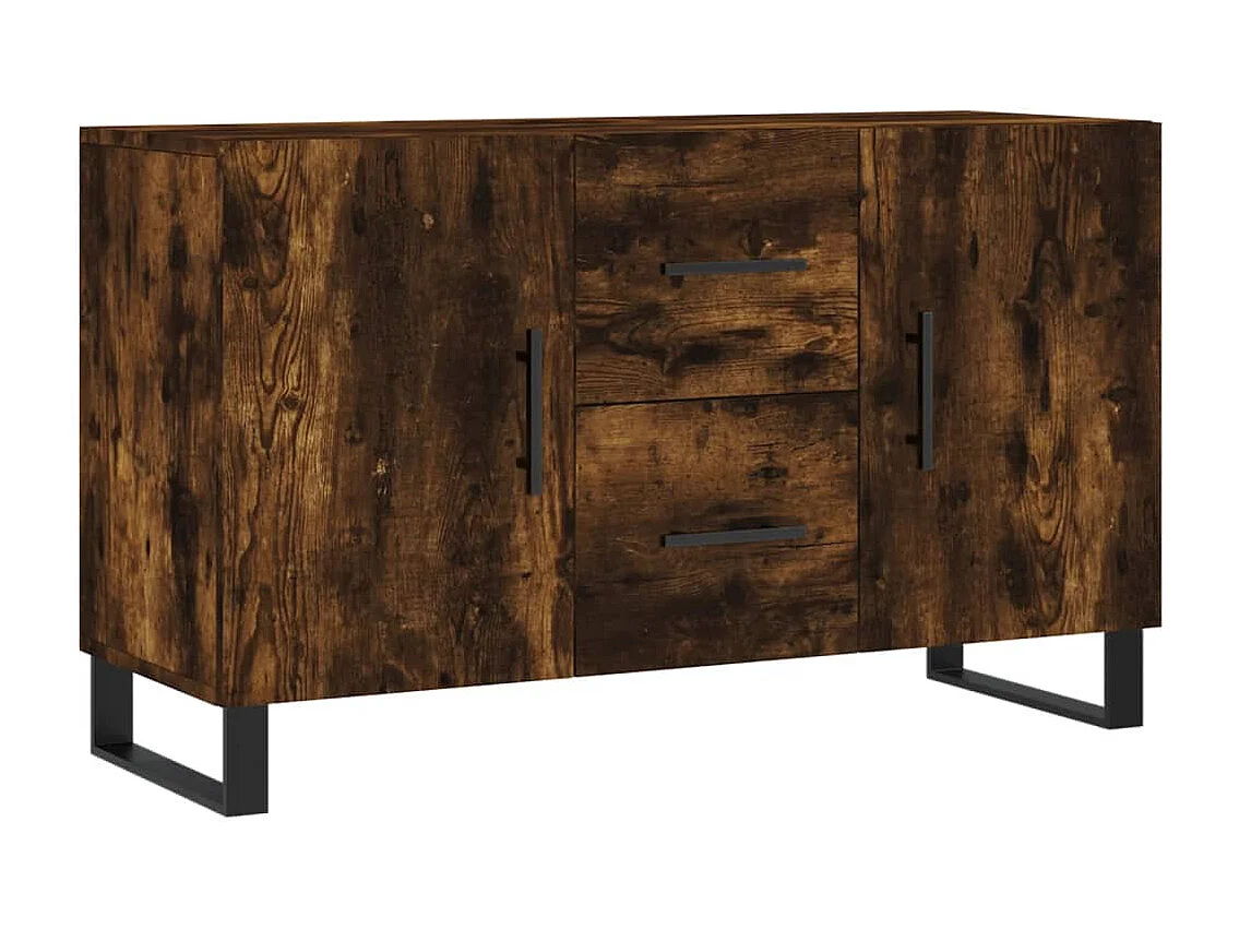 Aparador madera de ingeniería roble ahumado 100x36x60 cm