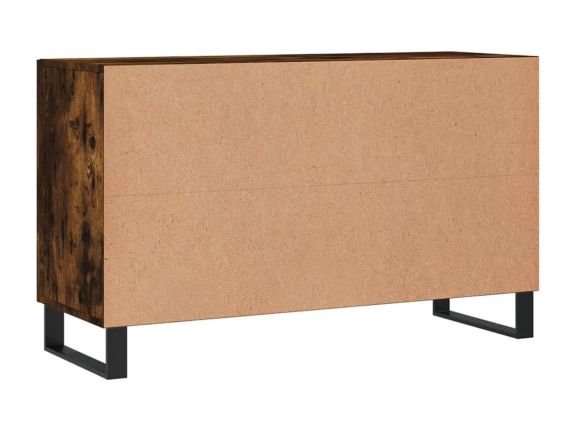 Aparador madera de ingeniería roble ahumado 100x36x60 cm