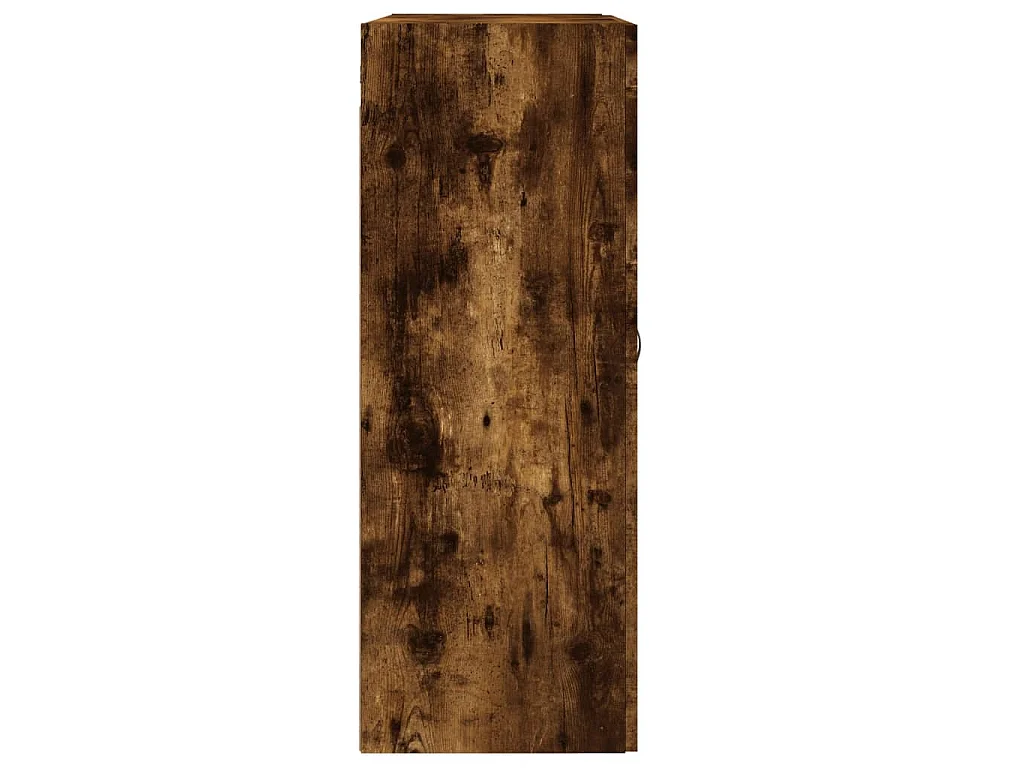 Wandkast 69,5x34x90 cm bewerkt hout gerookt eikenkleurig