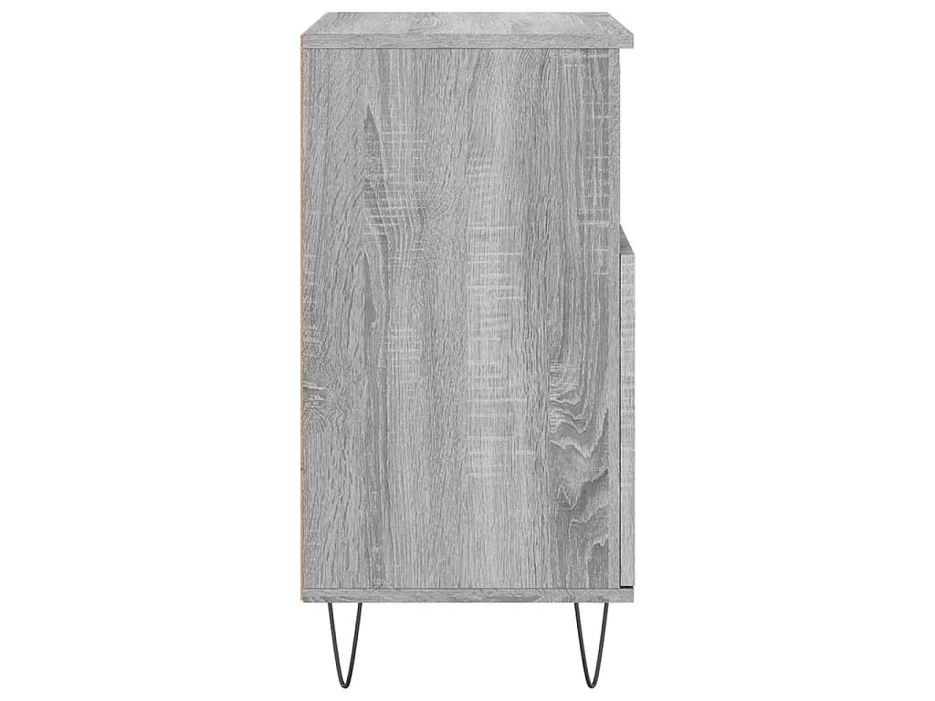 Buffets 3 pcs Sonoma gris Bois d'ingénierie