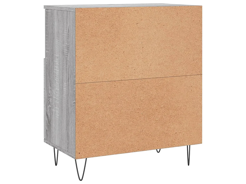 Buffets 3 pcs Sonoma gris Bois d'ingénierie