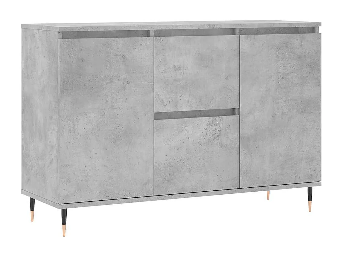 Sideboard Betongrau 101,5x35x70 cm Holzwerkstoff