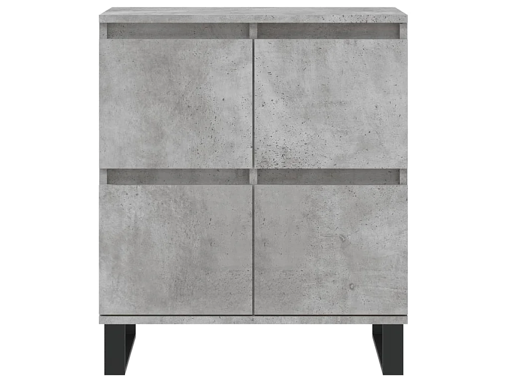 Aparadores 3 pcs derivados de madeira cinzento cimento