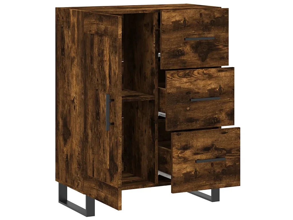 Sideboard Räuchereiche 69,5x34x90 cm Holzwerkstoff