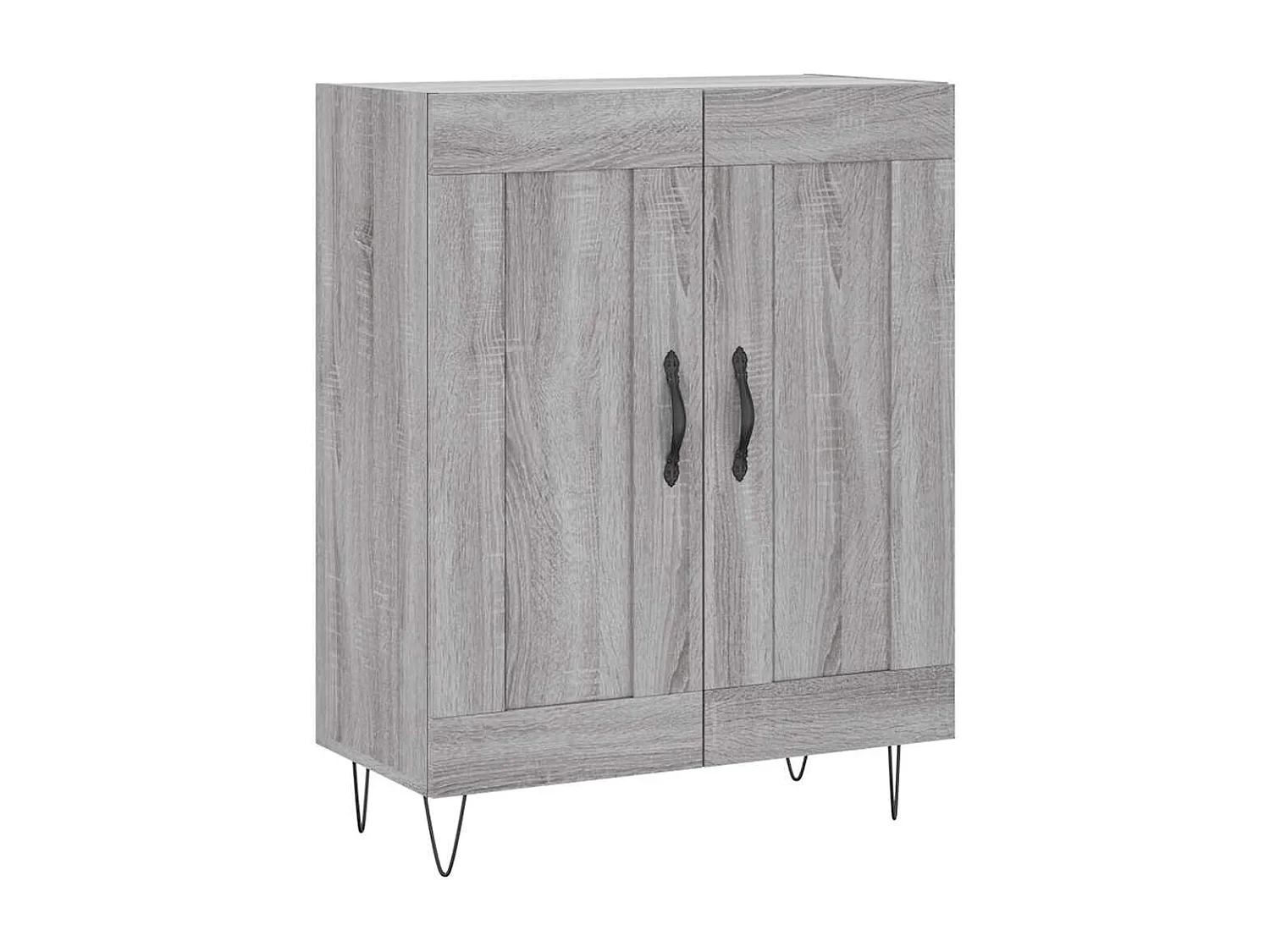 Credenza Grigio Sonoma 69,5x34x90 cm in Legno Multistrato