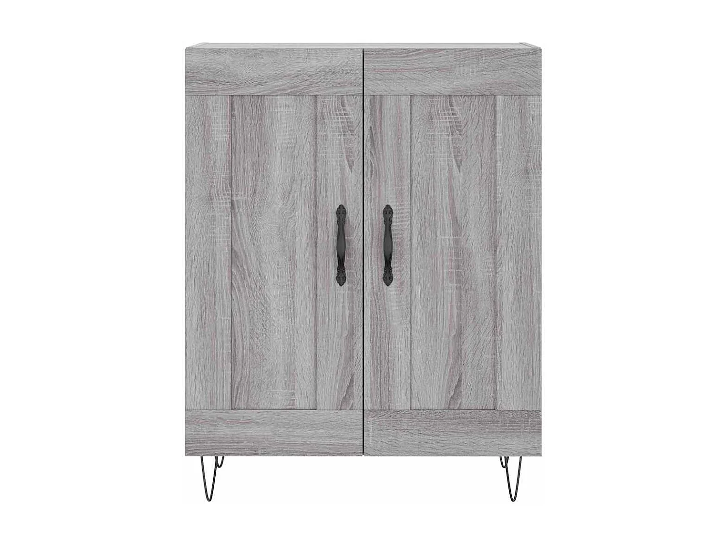 Credenza Grigio Sonoma 69,5x34x90 cm in Legno Multistrato