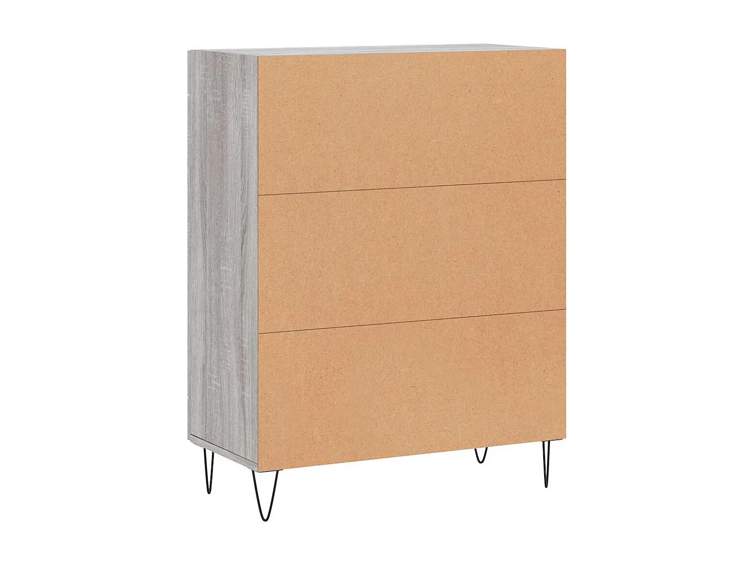 Credenza Grigio Sonoma 69,5x34x90 cm in Legno Multistrato