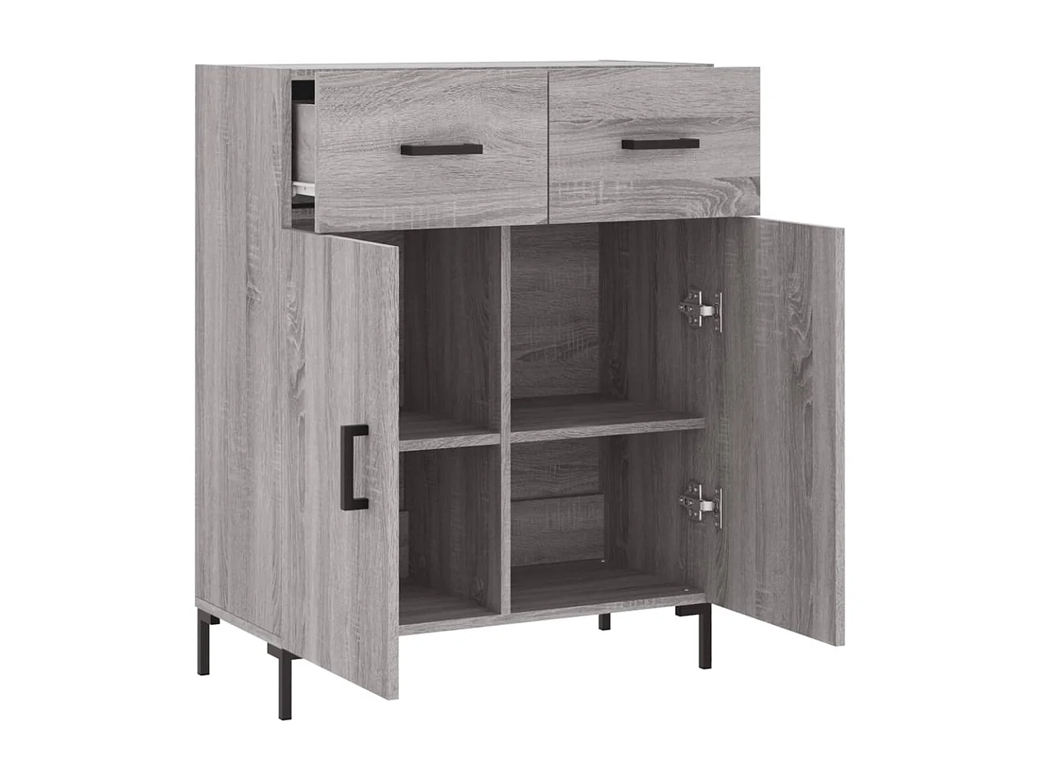 Sideboard Grau Sonoma 69,5x34x90 cm Holzwerkstoff