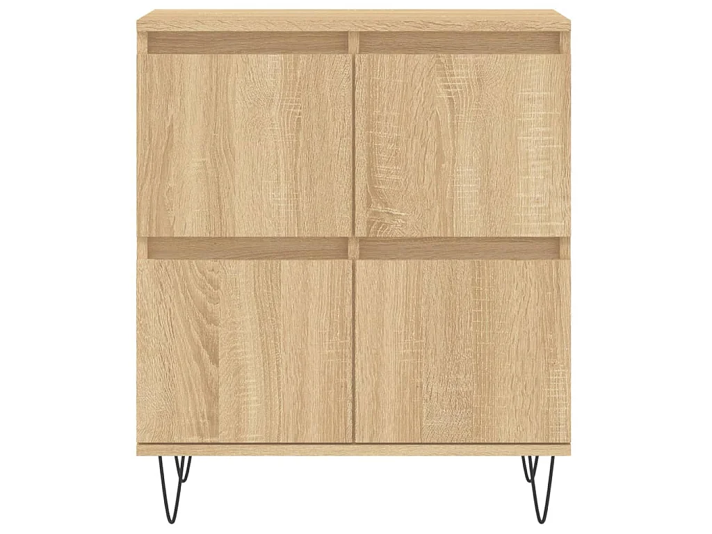 Aparadores 2 uds madera contrachapada color roble sonoma