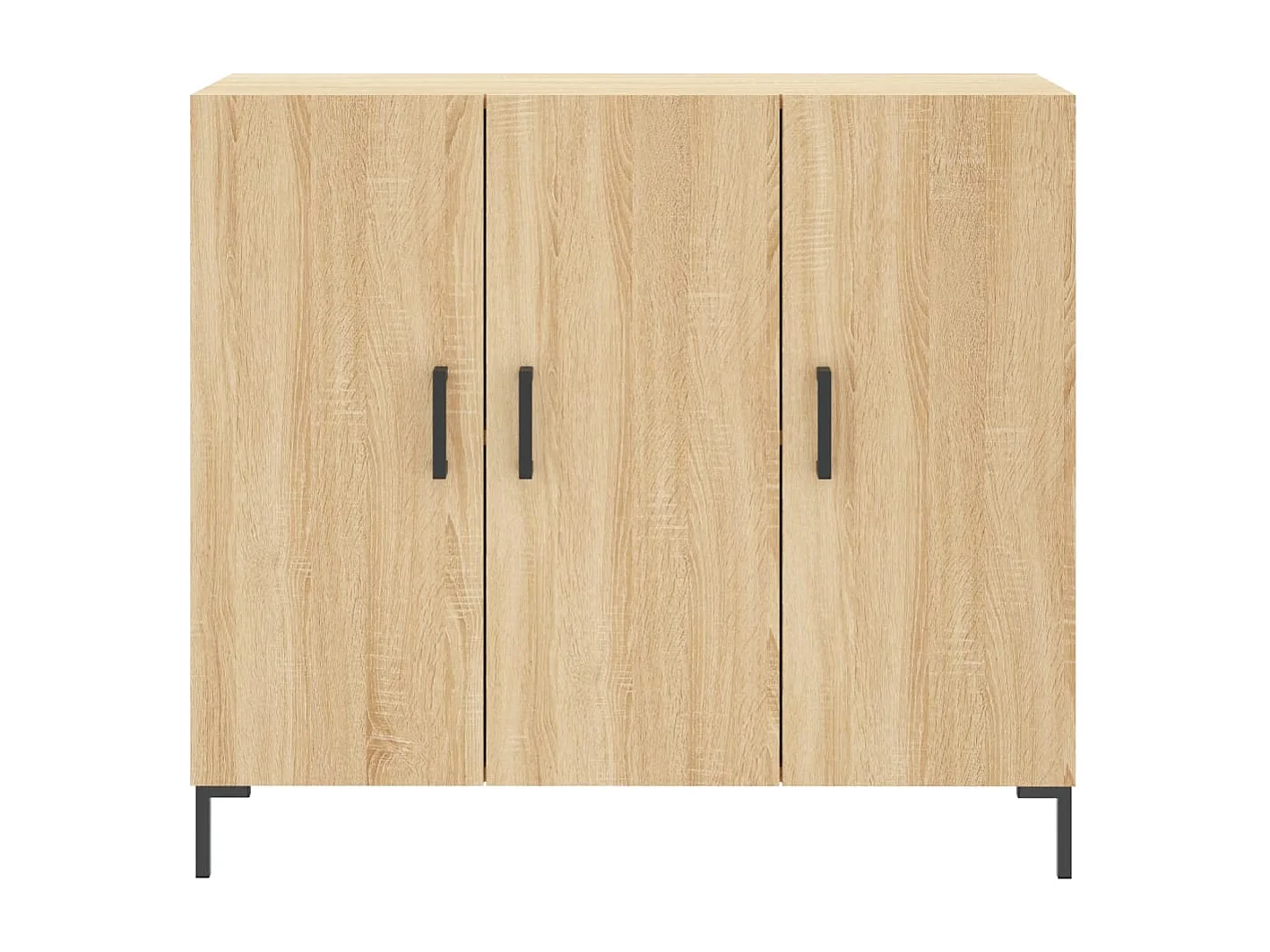 Sideboard Sonoma-Eiche 90x34x80 cm Holzwerkstoff