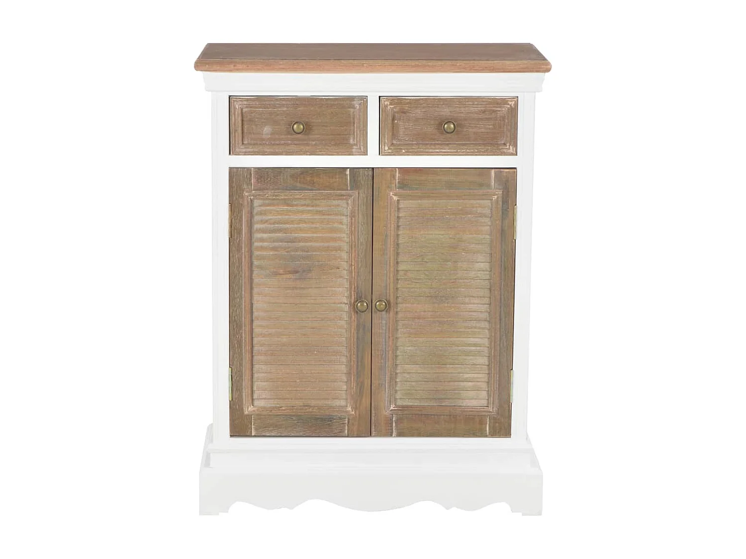 Buffet Blanc 60x30x80 cm Bois massif