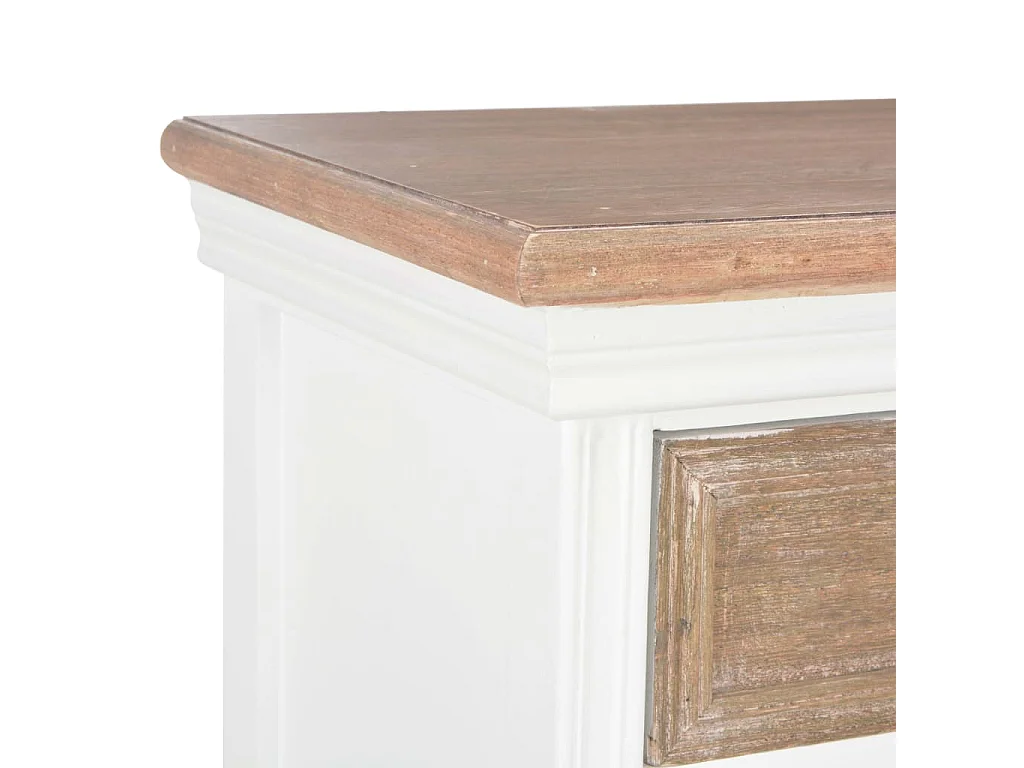 Buffet Blanc 60x30x80 cm Bois massif