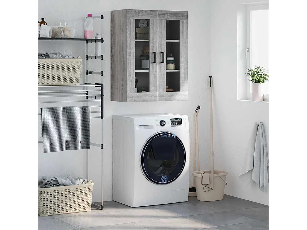 Armoire murale sonoma gris 69,5x34x90 cm