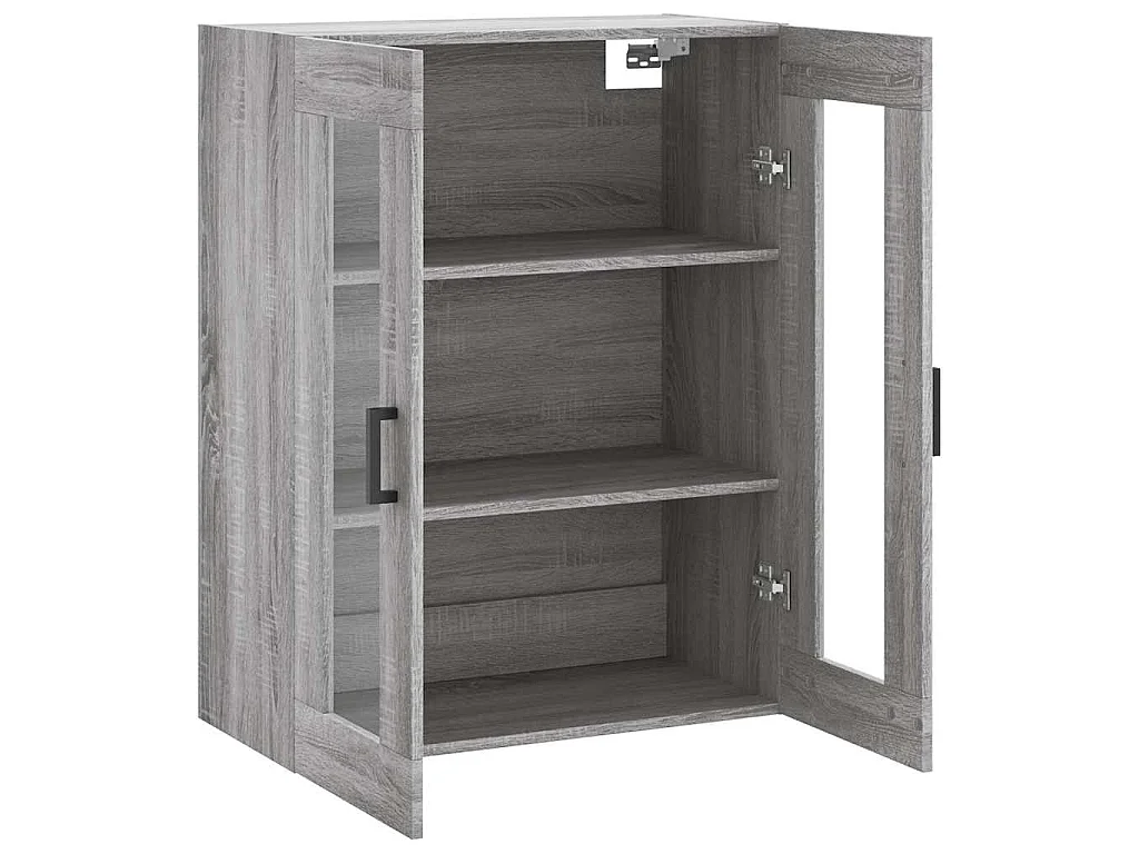 Bovenkast 69,5x34x90 cm grijs sonoma eikenkleurig