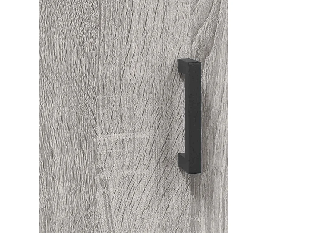 Bovenkast 69,5x34x90 cm grijs sonoma eikenkleurig