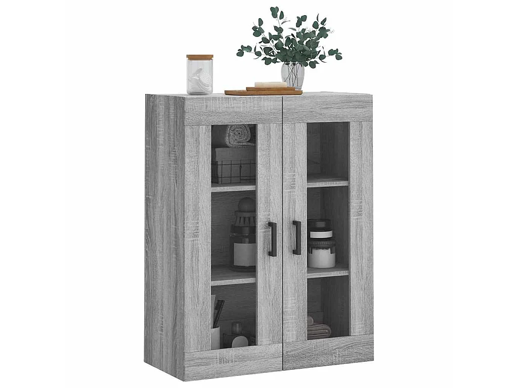 Bovenkast 69,5x34x90 cm grijs sonoma eikenkleurig