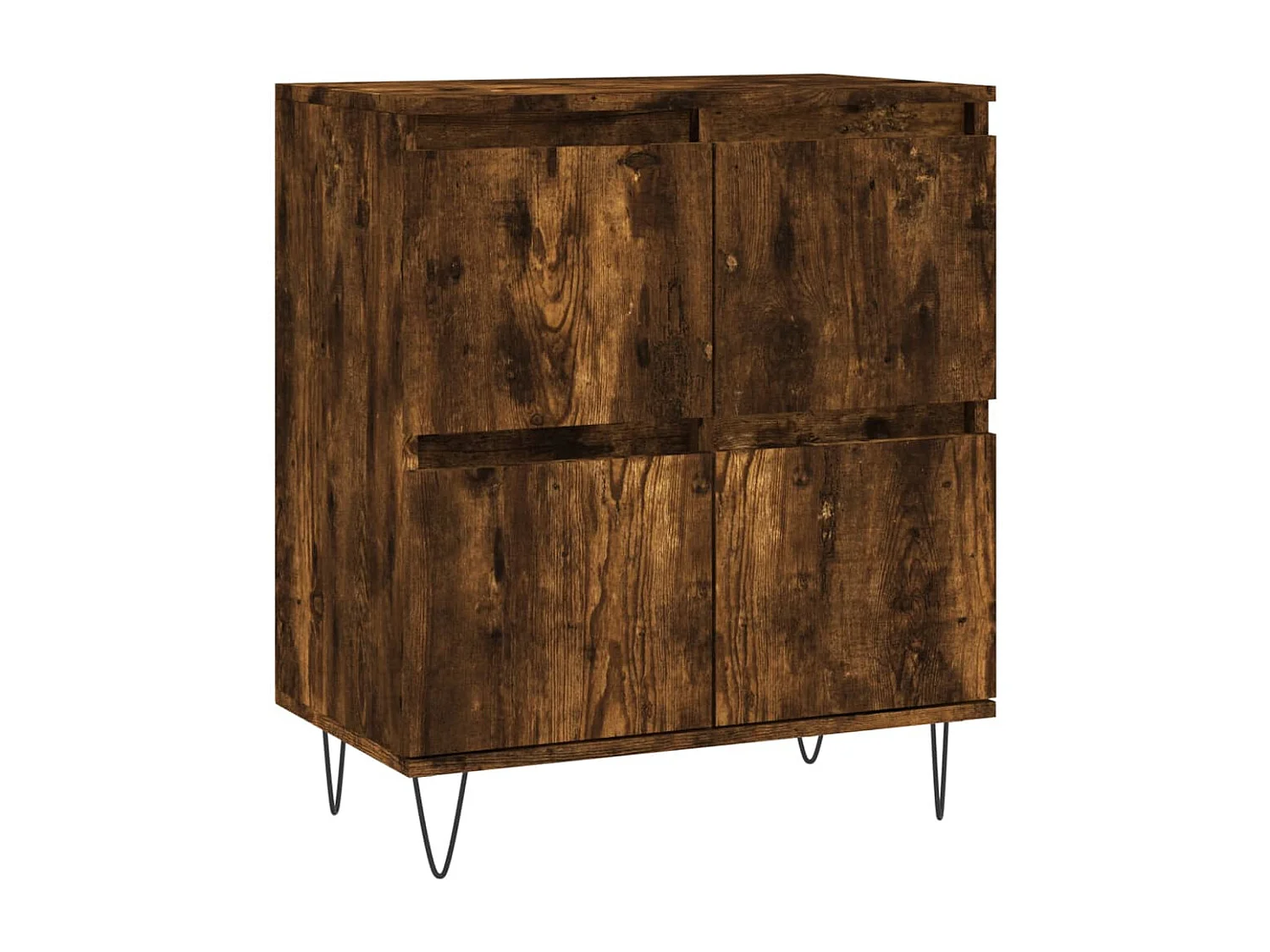 Dressoir 60x35x70 cm bewerkt hout gerookt eikenkleurig