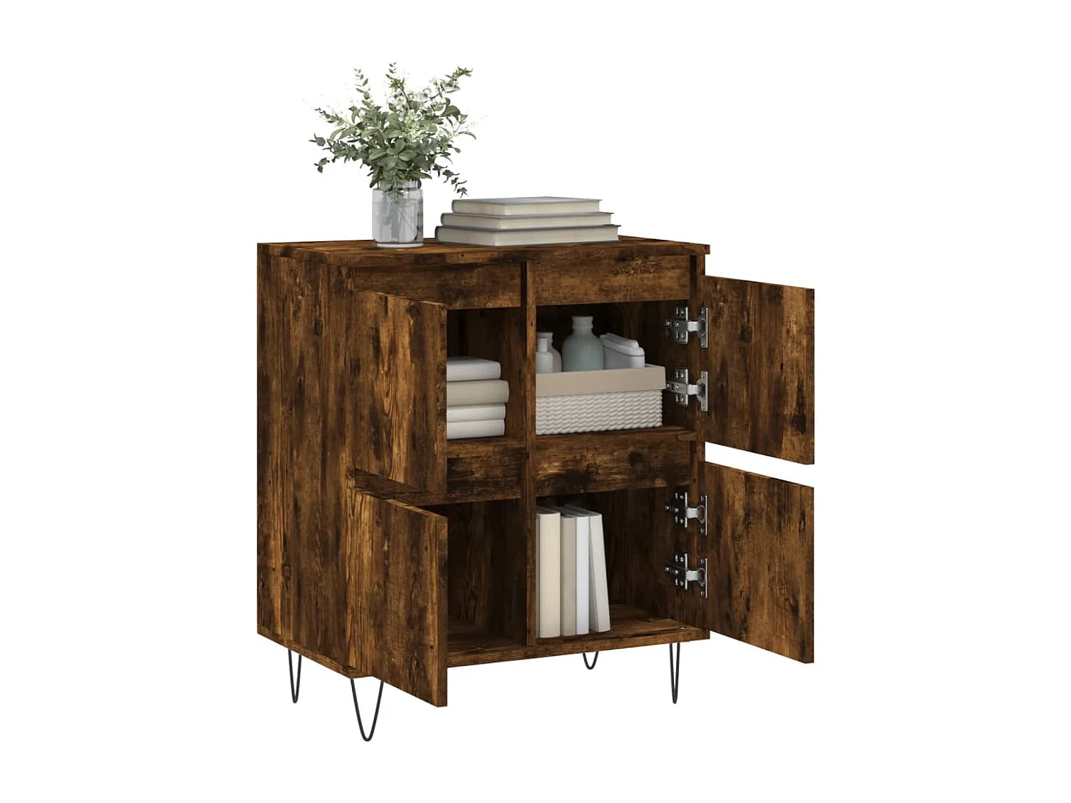 Sideboard Räuchereiche 60x35x70 cm Holzwerkstoff