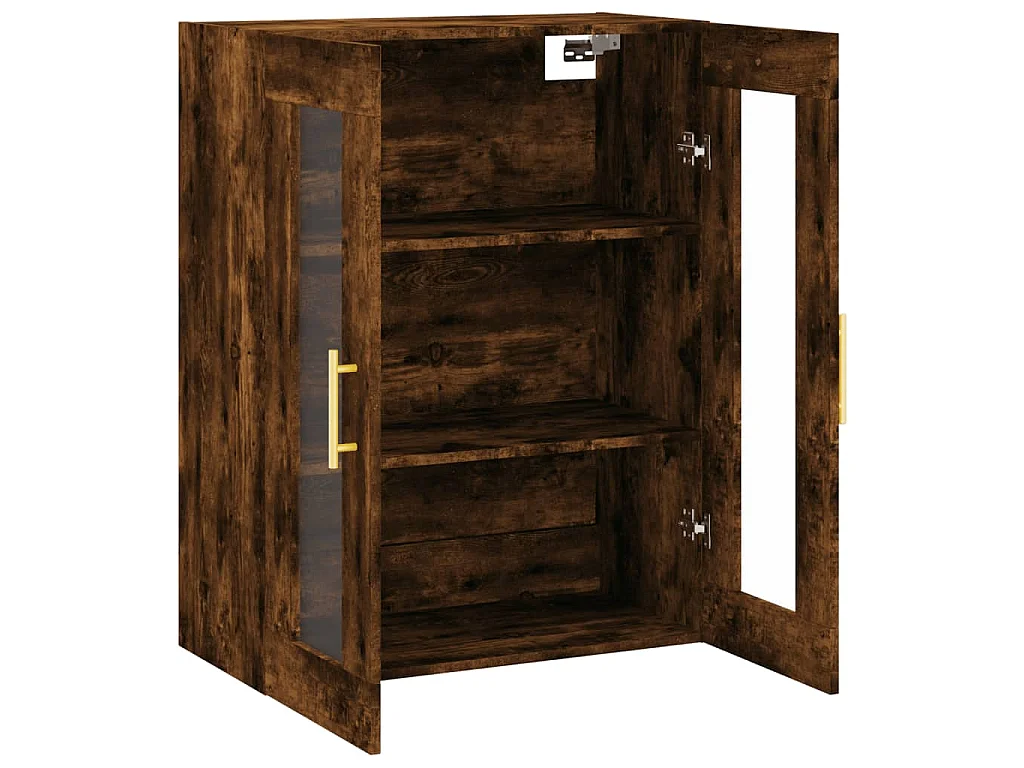 Mobile a Parete Rovere Fumo 69,5x34x90 cm