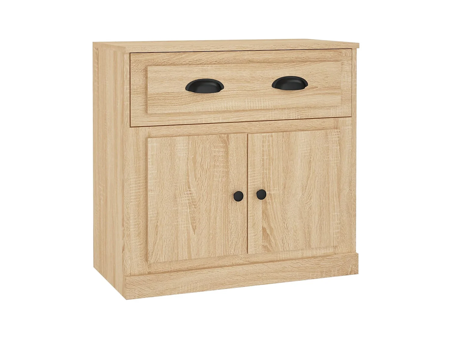 Buffets 2 pcs chêne sonoma bois d'ingénierie