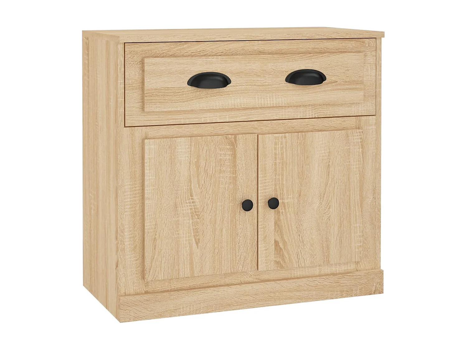 Dressoirs 2 st bewerkt hout sonoma eikenkleurig