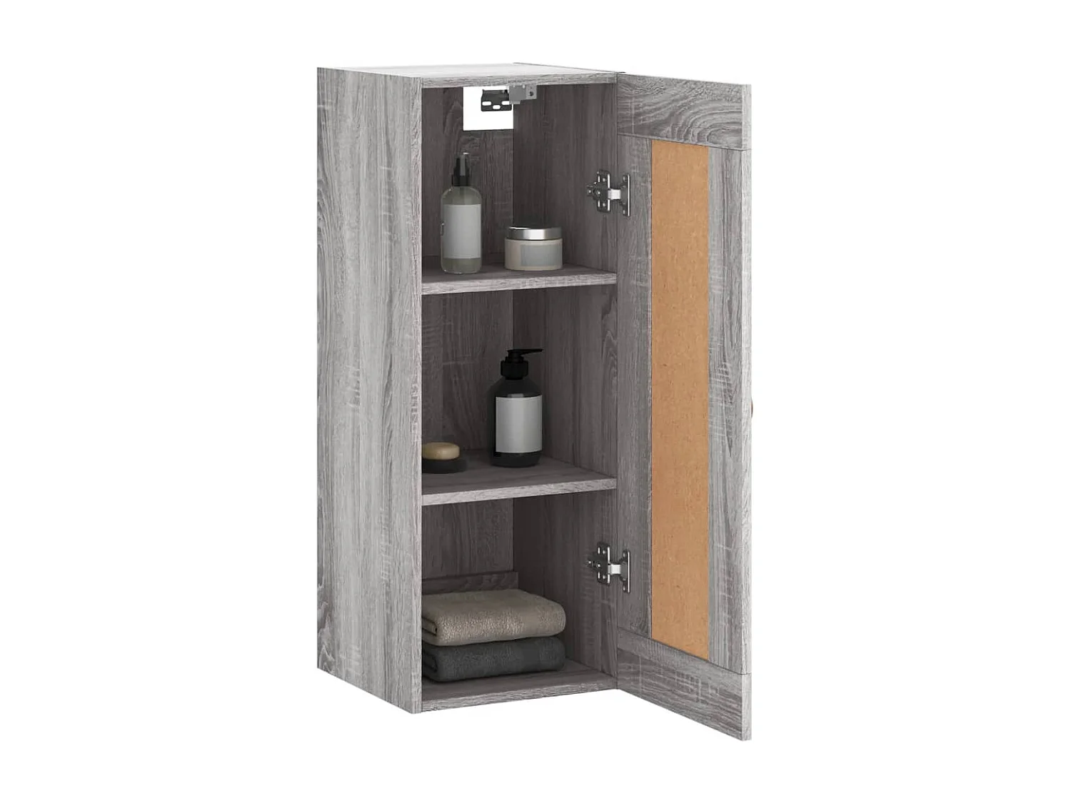 Armoire murale sonoma gris 34,5x34x90 cm bois d'ingénierie