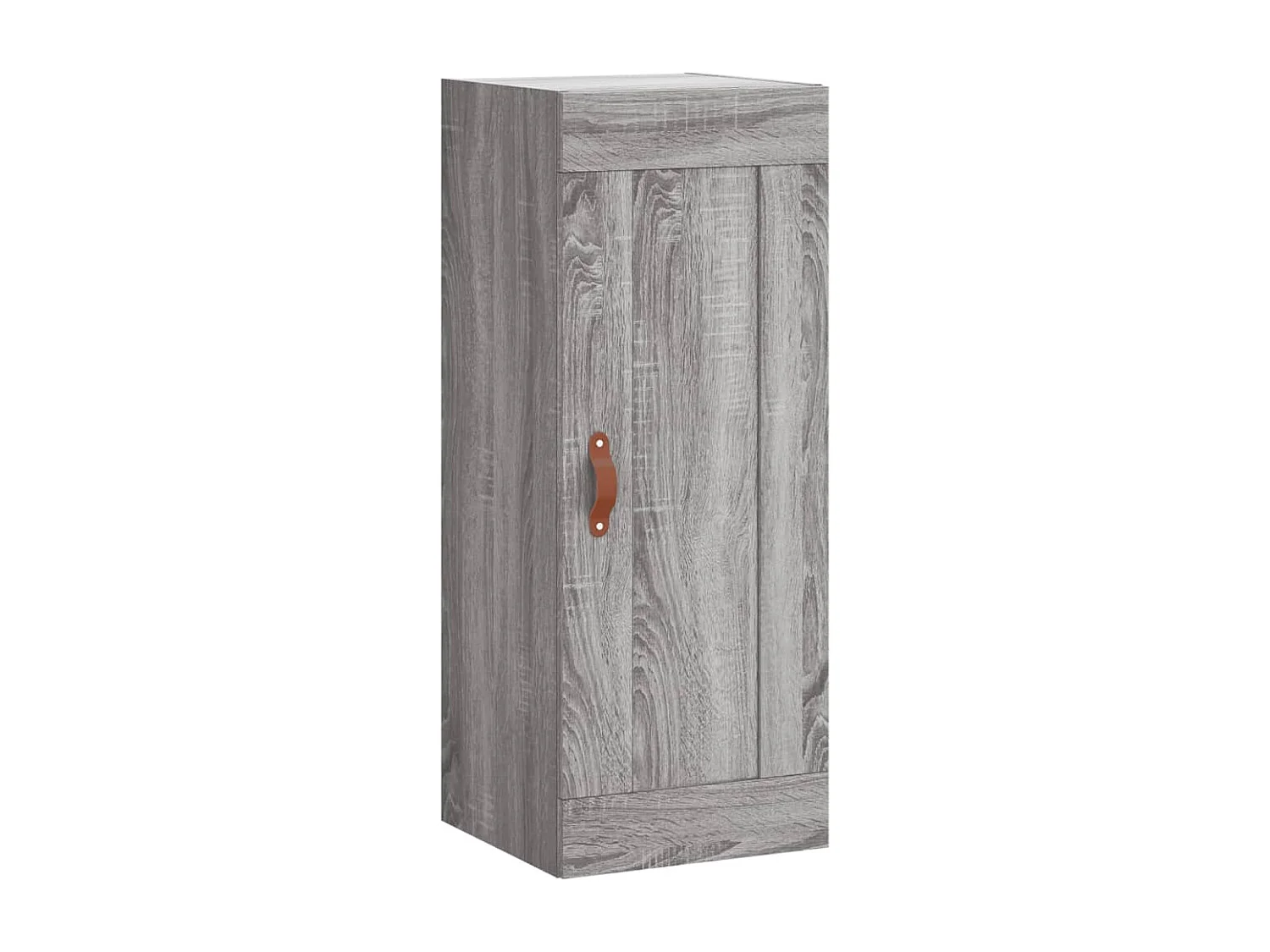Wandkast 34,5x34x90 cm bewerkt hout grijs sonoma eikenkleurig