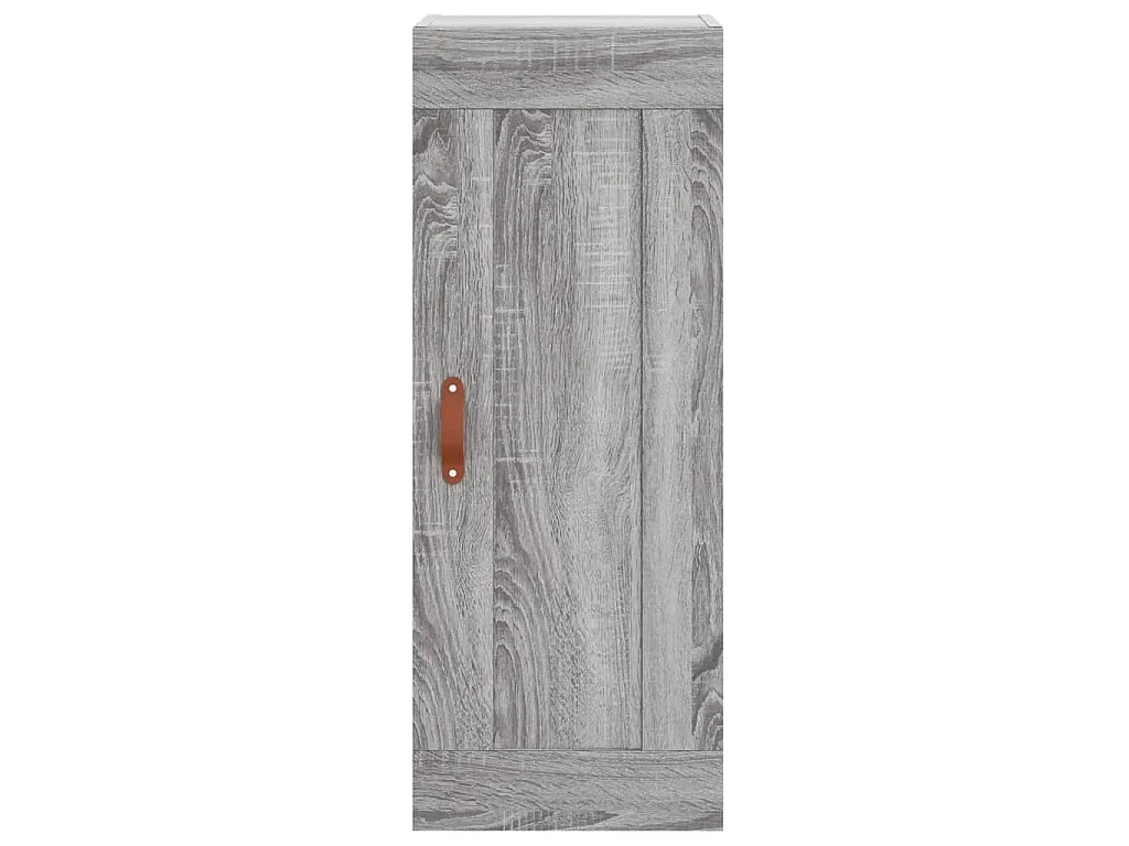 Wandkast 34,5x34x90 cm bewerkt hout grijs sonoma eikenkleurig