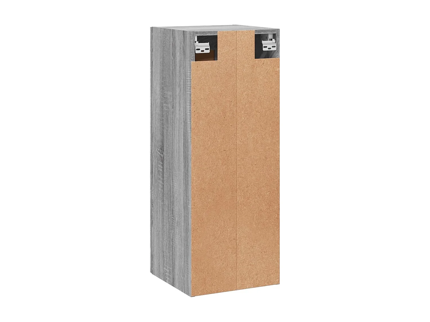 Wandkast 34,5x34x90 cm bewerkt hout grijs sonoma eikenkleurig