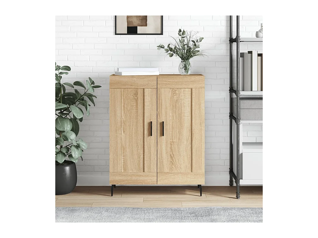 Buffet chêne sonoma 69,5x34x90 cm bois d'ingénierie