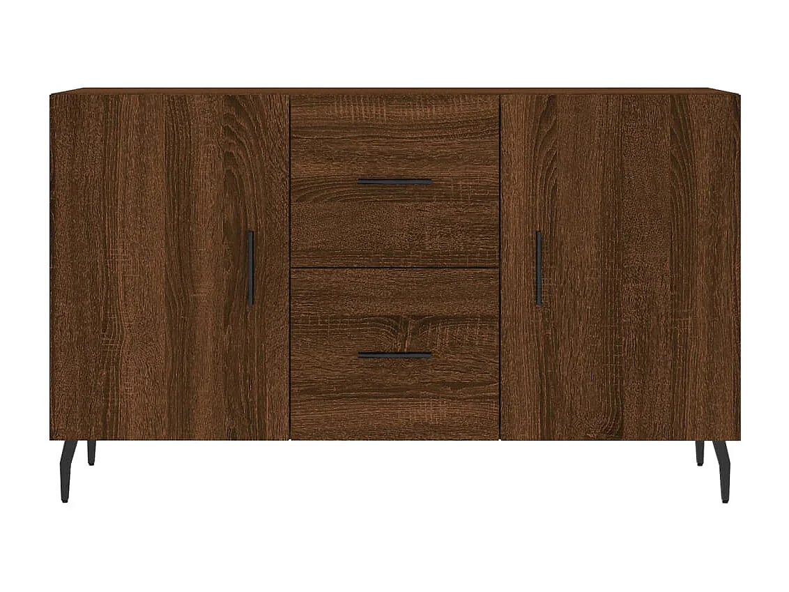 Aparador de madera de ingeniería roble marrón 100x36x60 cm