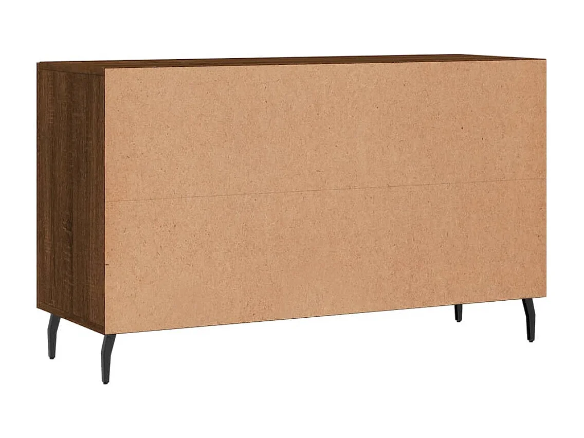 Aparador de madera de ingeniería roble marrón 100x36x60 cm