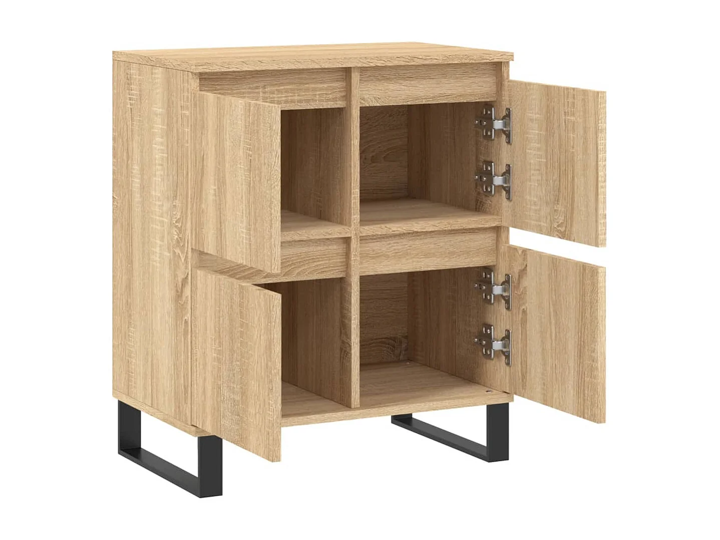 Credenza Rovere Sonoma 60x35x70 cm in Legno Multistrato