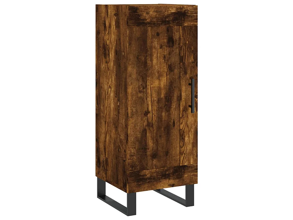 Buffet Chêne fumé 34,5x34x90 cm Bois d'ingénierie