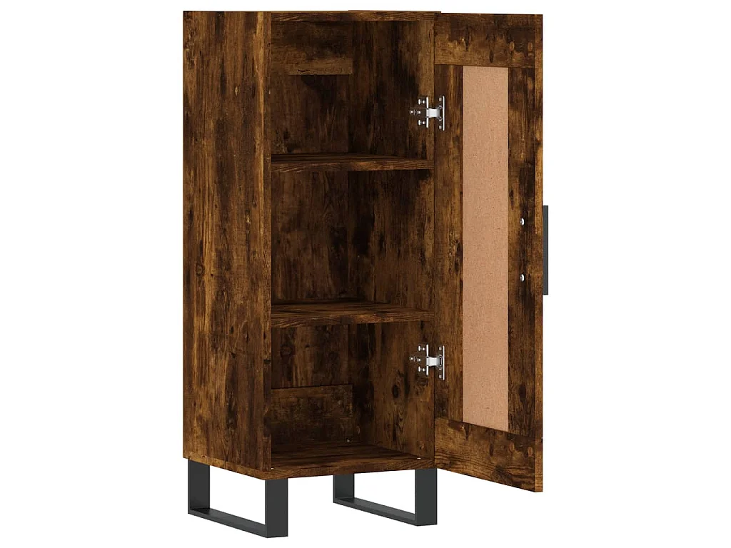 Buffet Chêne fumé 34,5x34x90 cm Bois d'ingénierie