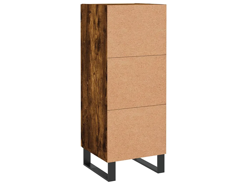 Buffet Chêne fumé 34,5x34x90 cm Bois d'ingénierie