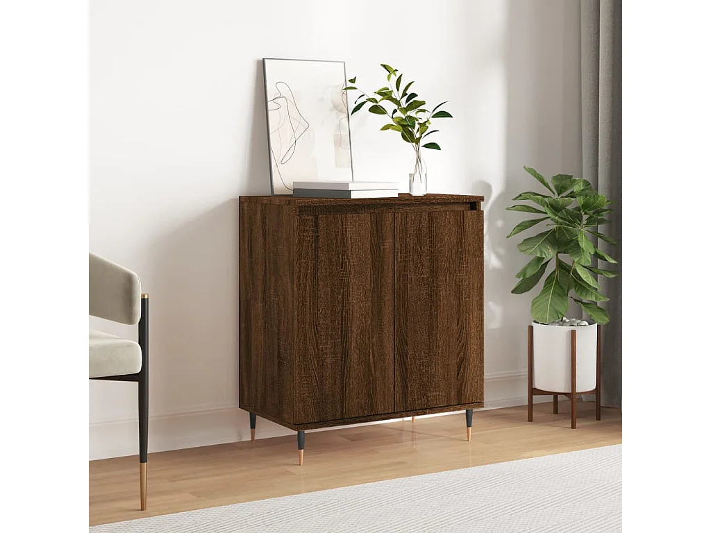 Buffet Chêne marron 60x35x70 cm Bois d'ingénierie