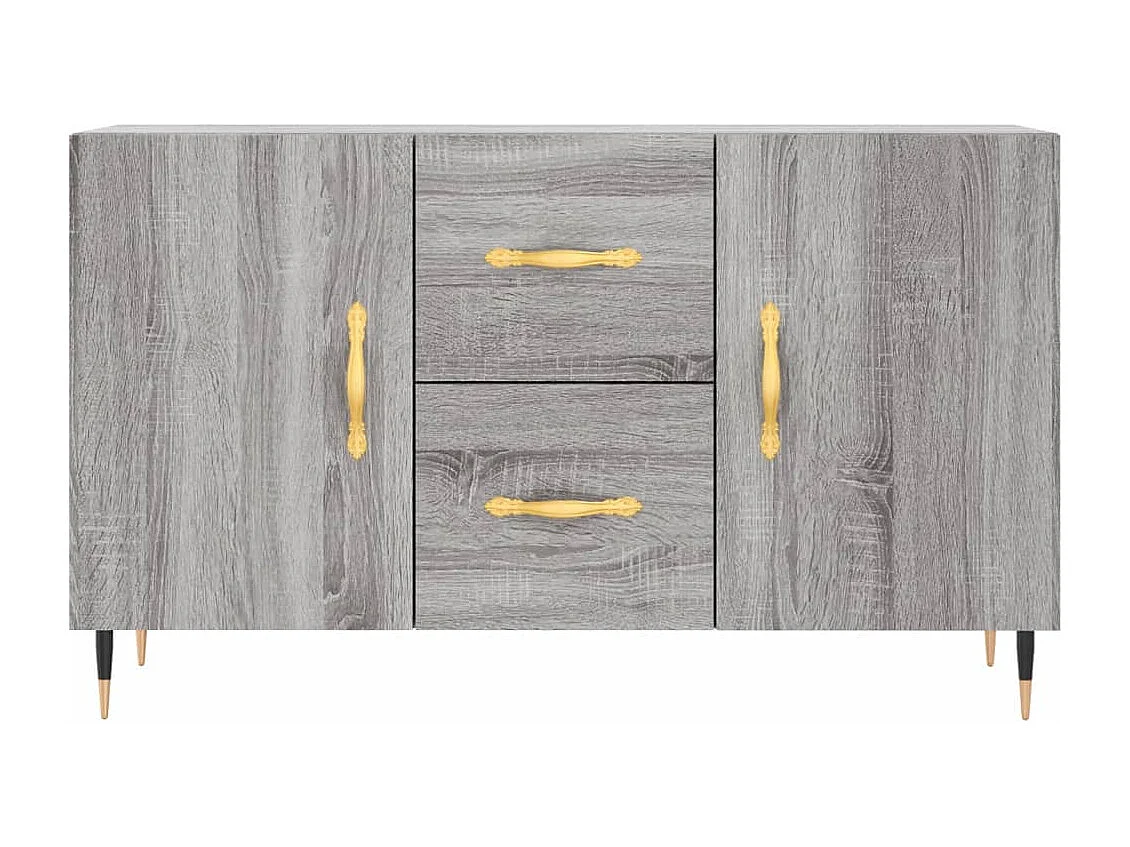 Buffet sonoma gris 100x36x60 cm bois d'ingénierie