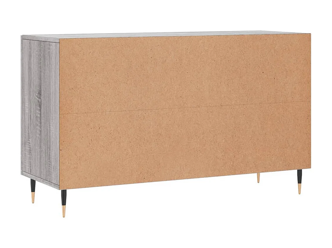 Buffet sonoma gris 100x36x60 cm bois d'ingénierie