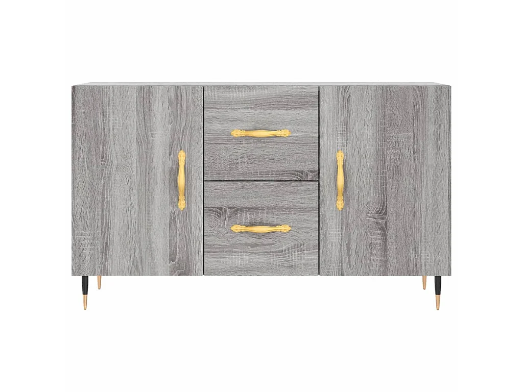 Buffet sonoma gris 100x36x60 cm bois d'ingénierie